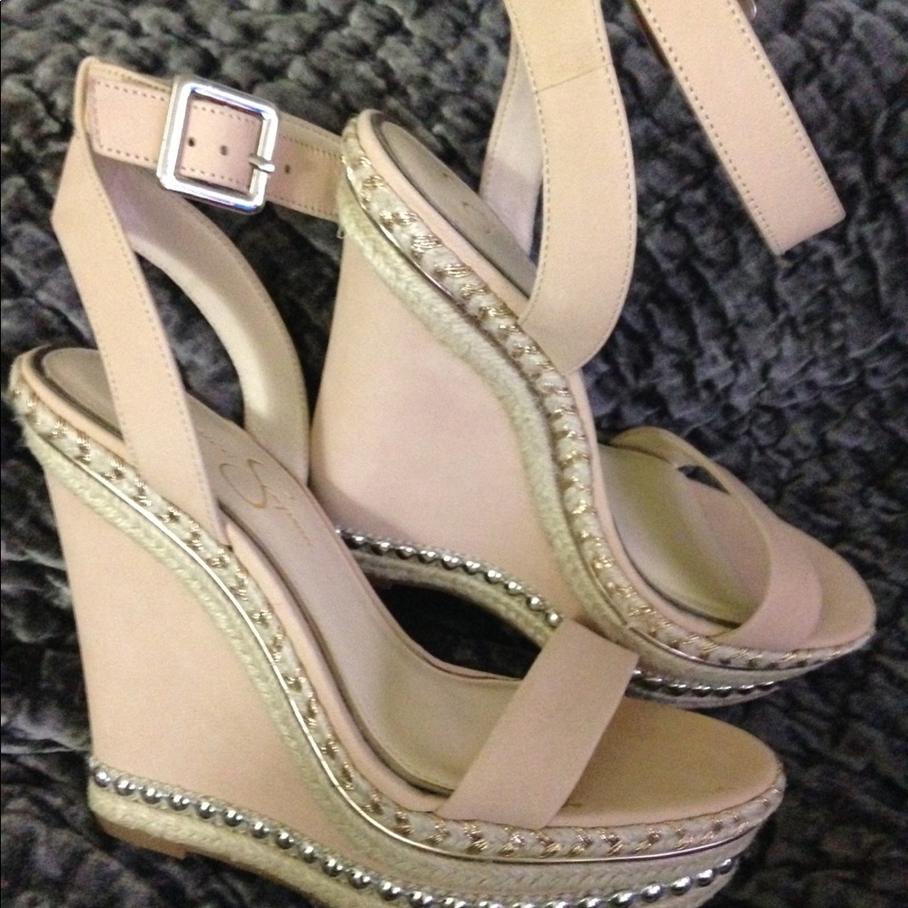 Jessica Simpson Wedges NEW (nude color)